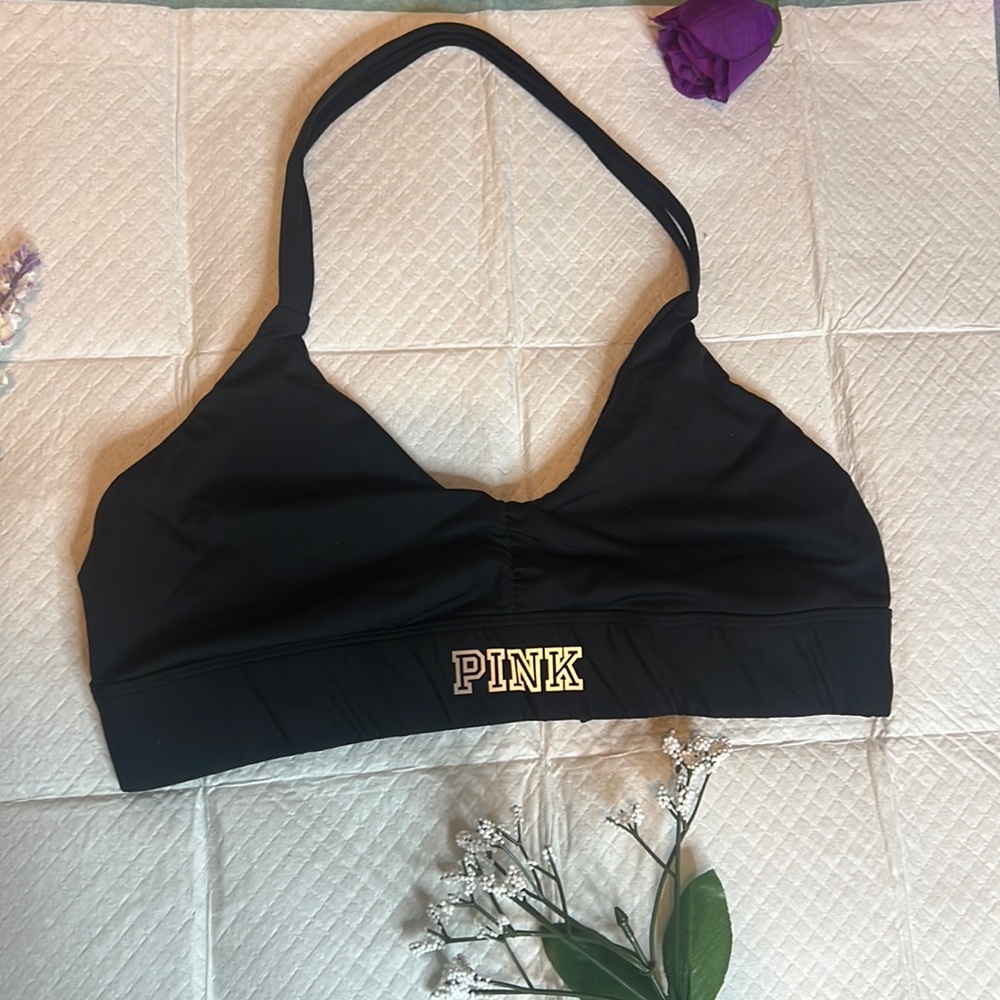 PINK halter sports bra
